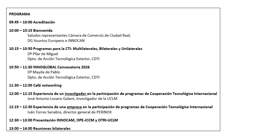 Programa Jornada INNOGLOBAL 2 CR 2026